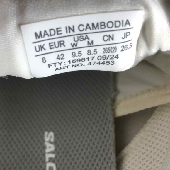 SALOMON XT-6 Waterproof Sneaker Neutral Vanilla Ice - Picture 11 of 11